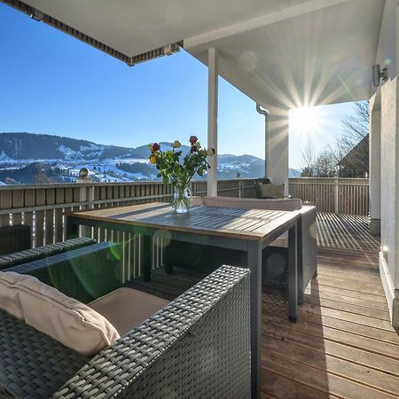 Haus "Bergblick" Ferienwohnung Hochgrat Oberstaufen Mit 2 Schlafzimmer Dış mekan fotoğraf