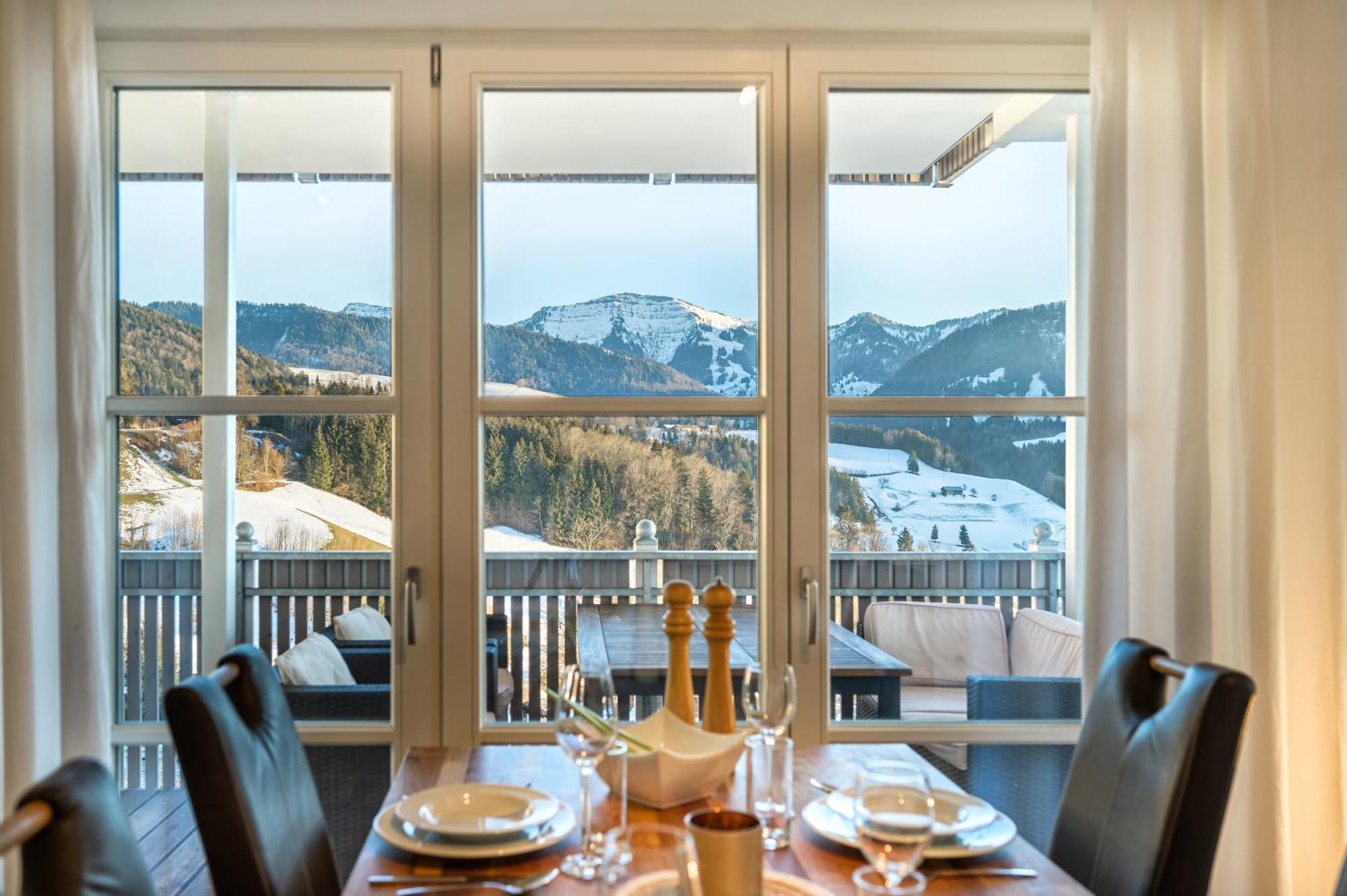 Haus "Bergblick" Ferienwohnung Hochgrat Oberstaufen Mit 2 Schlafzimmer Dış mekan fotoğraf